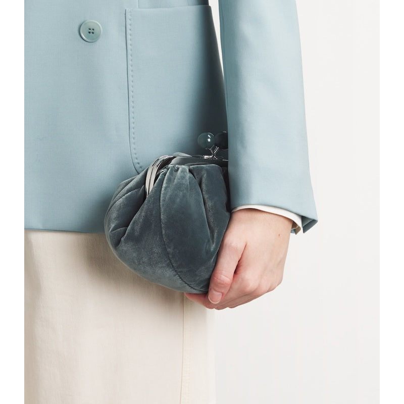 Bolsa Clutch Small Velvet Pasticcino