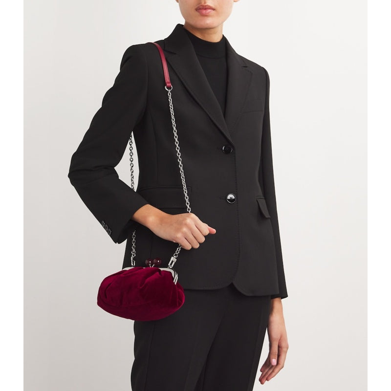 Bolsa Clutch Small Velvet Pasticcino