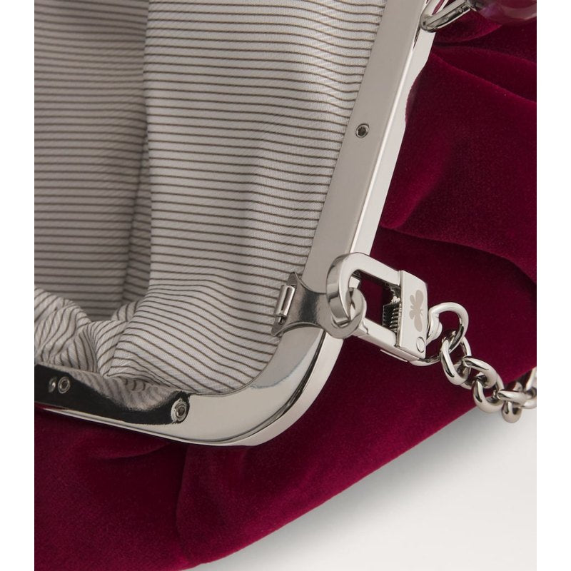 Bolsa Clutch Small Velvet Pasticcino