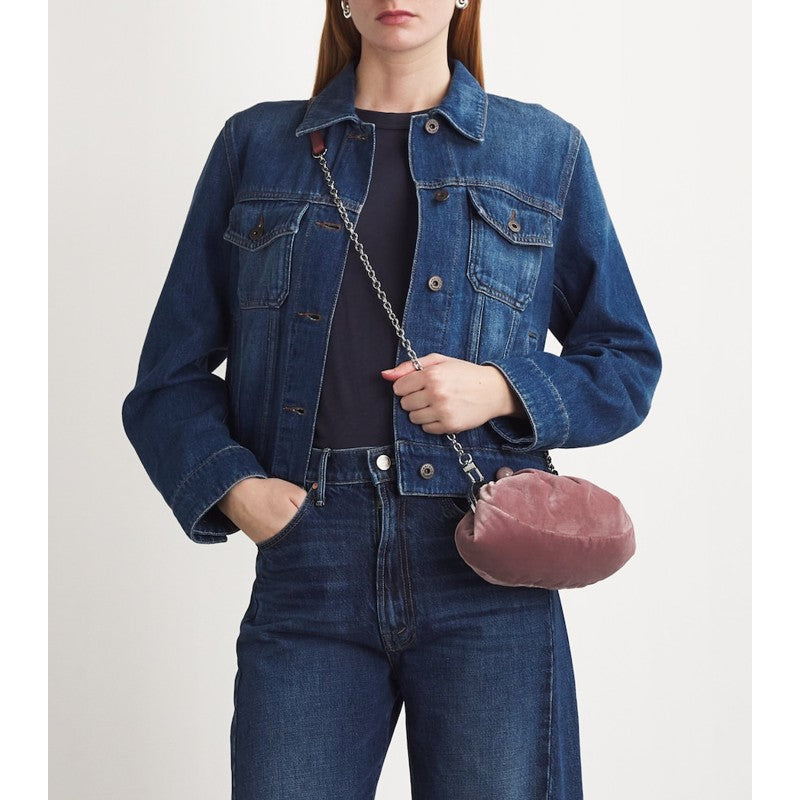 Bolsa Clutch Small Velvet Pasticcino