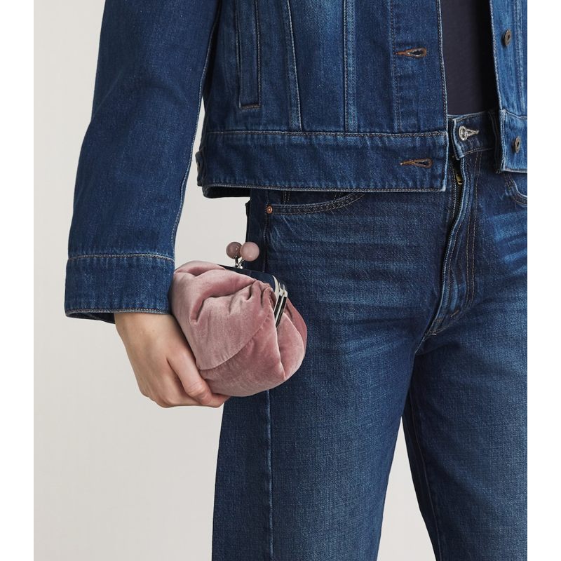 Bolsa Clutch Small Velvet Pasticcino