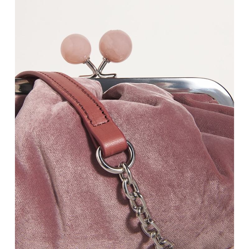 Bolsa Clutch Small Velvet Pasticcino