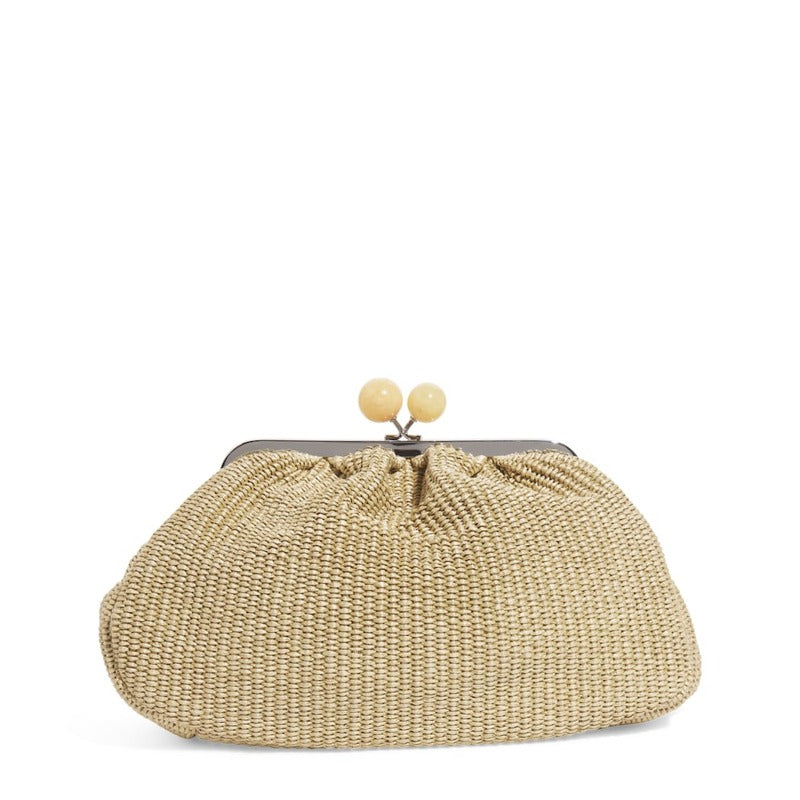 Bolsa Handle Large Raffia-Effect Pasticcino - Mercado de Luxo - O Maior E-Commerce de Bens, Produtos e Serviços de Luxo do Brasil.