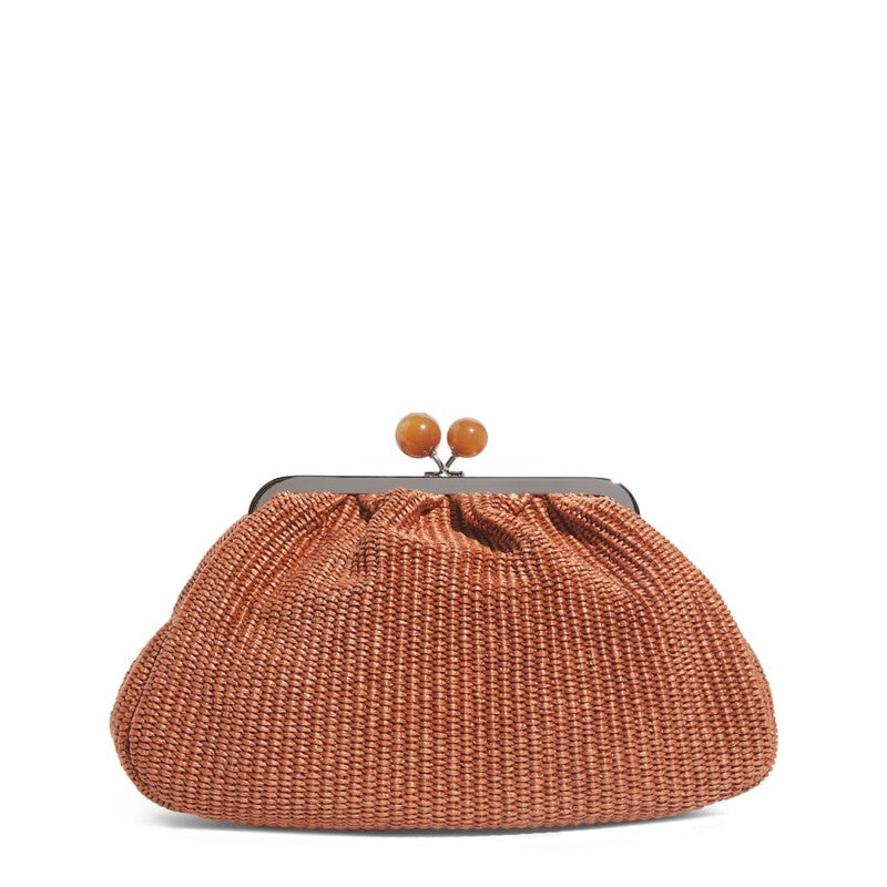 Bolsa Handle Large Raffia-Effect Pasticcino - Mercado de Luxo - O Maior E-Commerce de Bens, Produtos e Serviços de Luxo do Brasil.