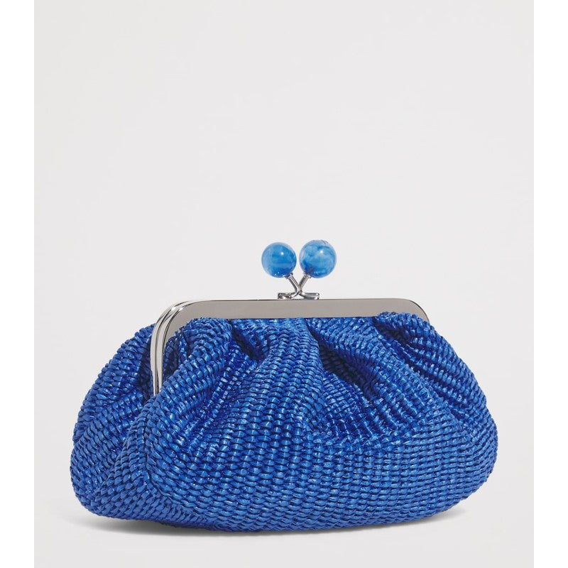 Bolsa Handle Small Raffia-Effect Pasticcino