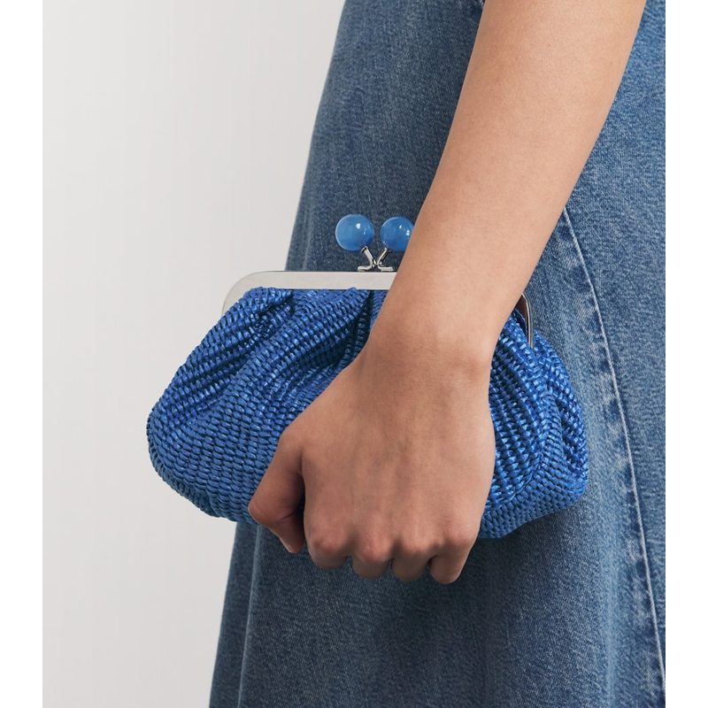 Bolsa Handle Small Raffia-Effect Pasticcino