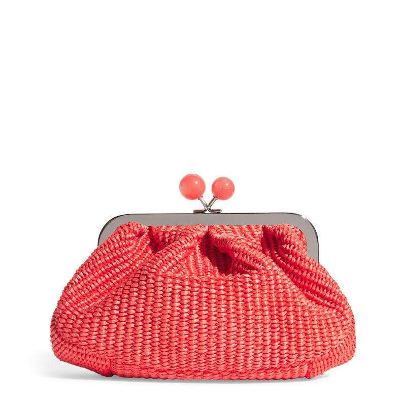 Bolsa Handle Small Raffia-Effect Pasticcino - Mercado de Luxo - O Maior E-Commerce de Bens, Produtos e Serviços de Luxo do Brasil.