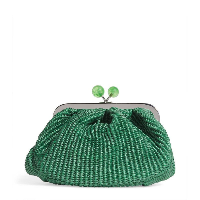 Bolsa Handle Small Raffia-Effect Pasticcino - Mercado de Luxo - O Maior E-Commerce de Bens, Produtos e Serviços de Luxo do Brasil.