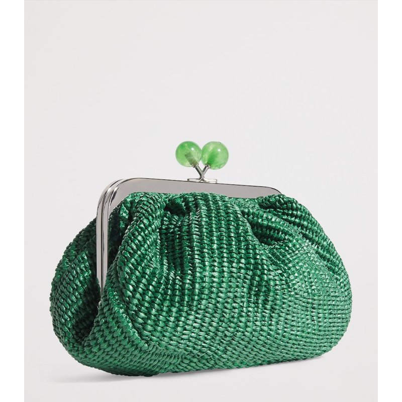 Bolsa Handle Small Raffia-Effect Pasticcino