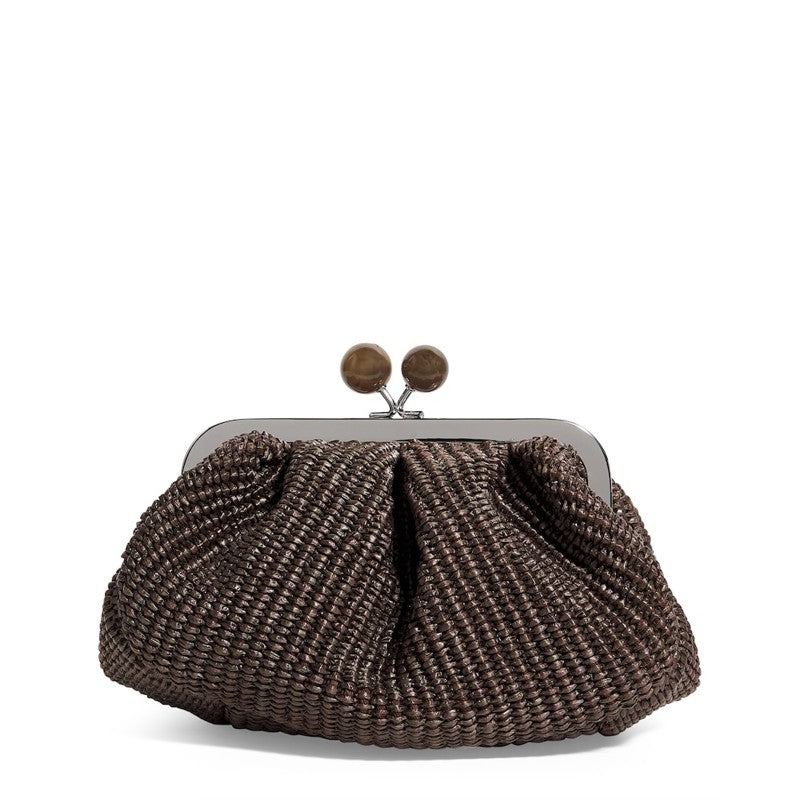 Bolsa Handle Small Raffia-Effect Pasticcino - Mercado de Luxo - O Maior E-Commerce de Bens, Produtos e Serviços de Luxo do Brasil.