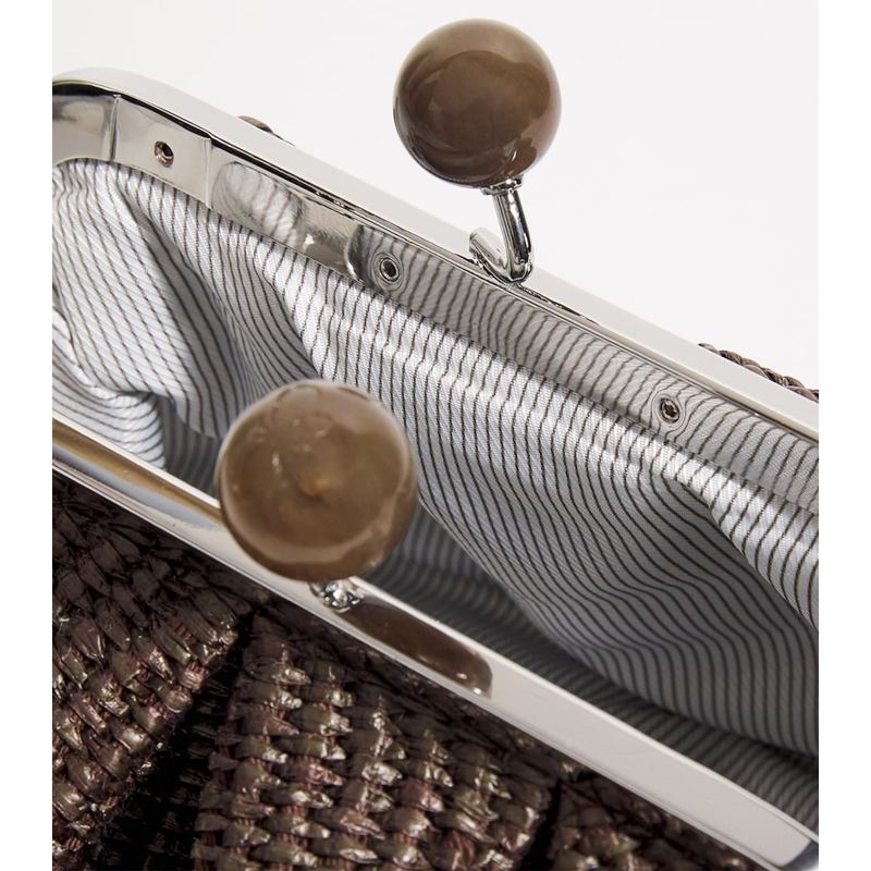 Bolsa Handle Small Raffia-Effect Pasticcino