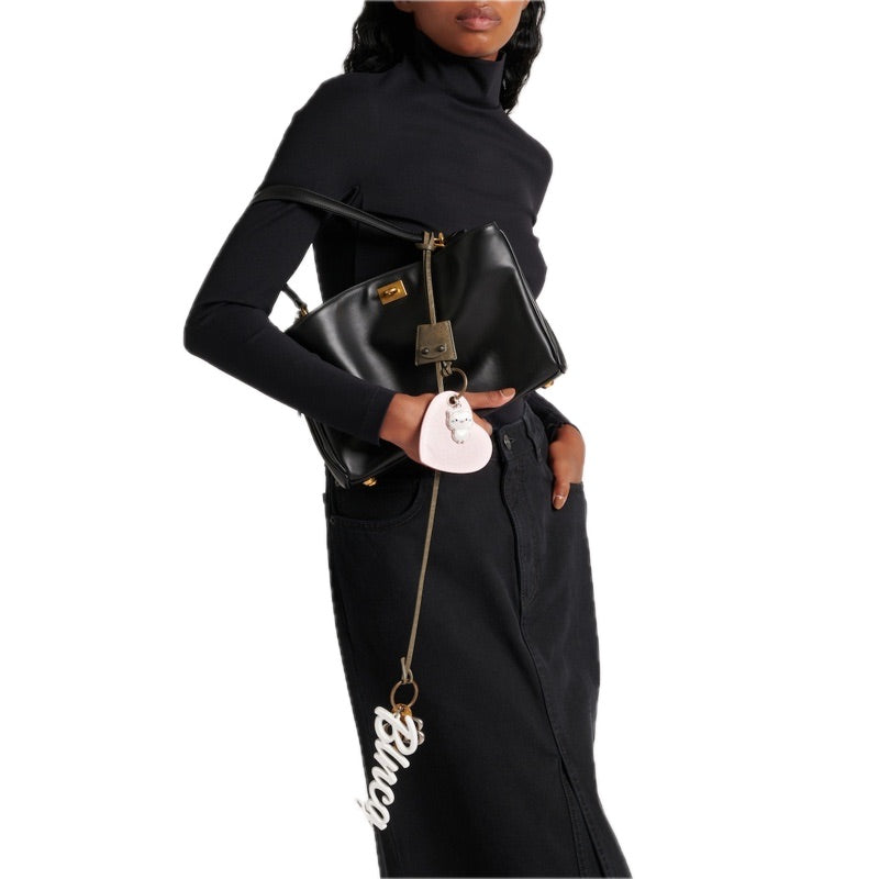 Charms e Acessórios Pingente de bolsa de couro Le City