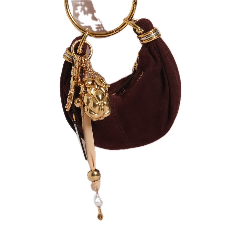 Charms e Acessórios Pingente de bolsa de couro Giga Abacaxi