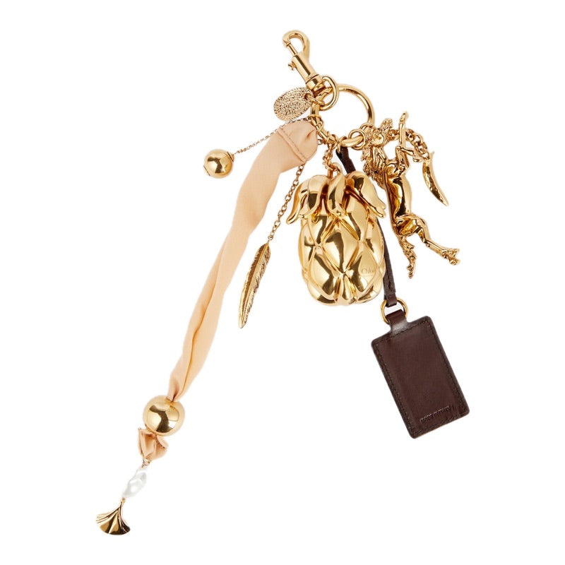 Charms e Acessórios Pingente de bolsa de couro Giga Abacaxi