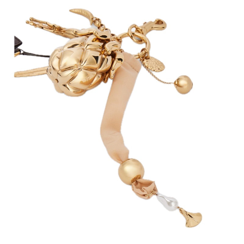 Charms e Acessórios Pingente de bolsa de couro Giga Abacaxi