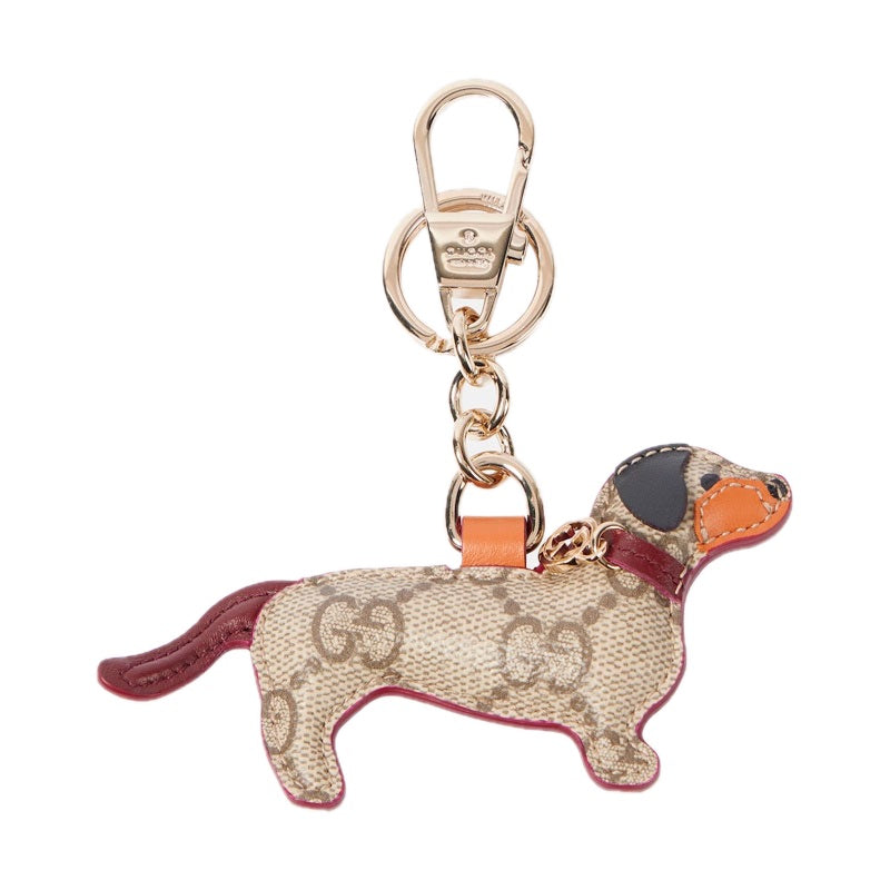 Charms e Acessórios Chaveiro GG Canvas com acabamento em couro - Mercado de Luxo - O Maior E-Commerce de Bens, Produtos e Serviços de Luxo do Brasil.