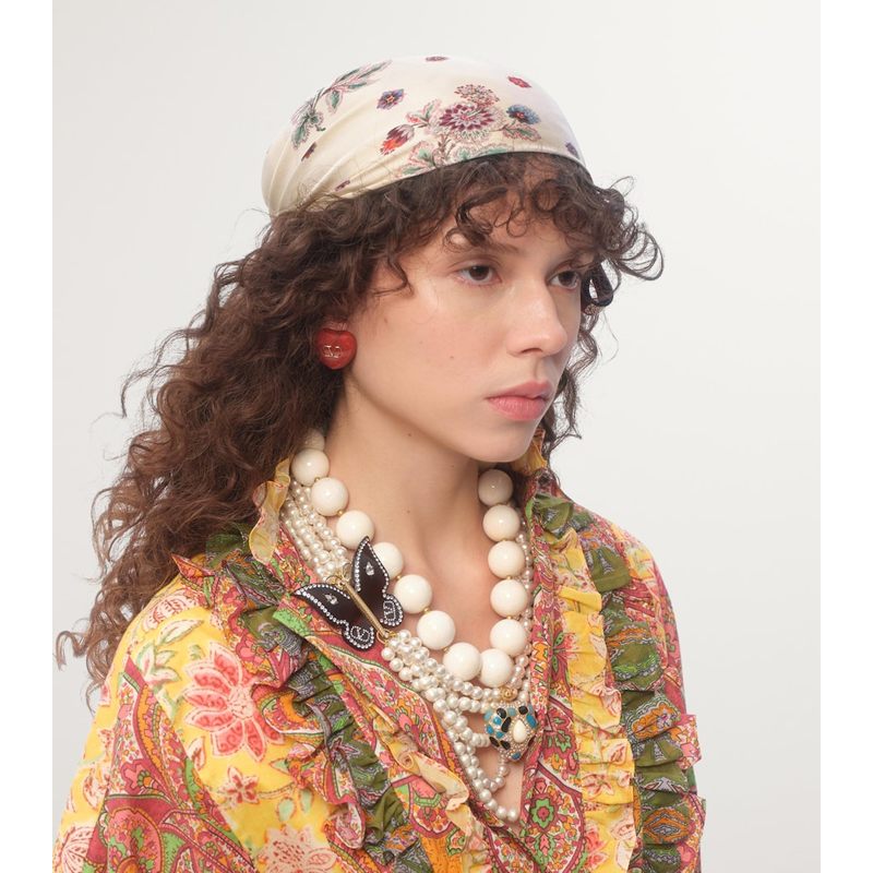 Bandana de seda estampada - Mercado de Luxo - O Maior E-Commerce de Bens, Produtos e Serviços de Luxo do Brasil.