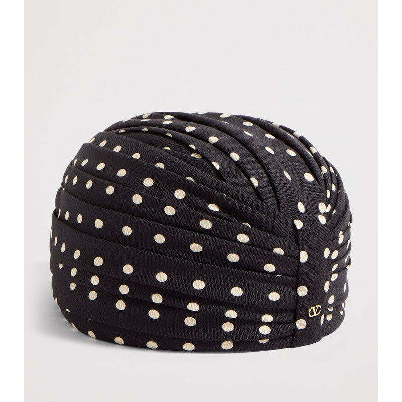 Faixa de cabeça de seda com bolinhas - Mercado de Luxo - O Maior E-Commerce de Bens, Produtos e Serviços de Luxo do Brasil.