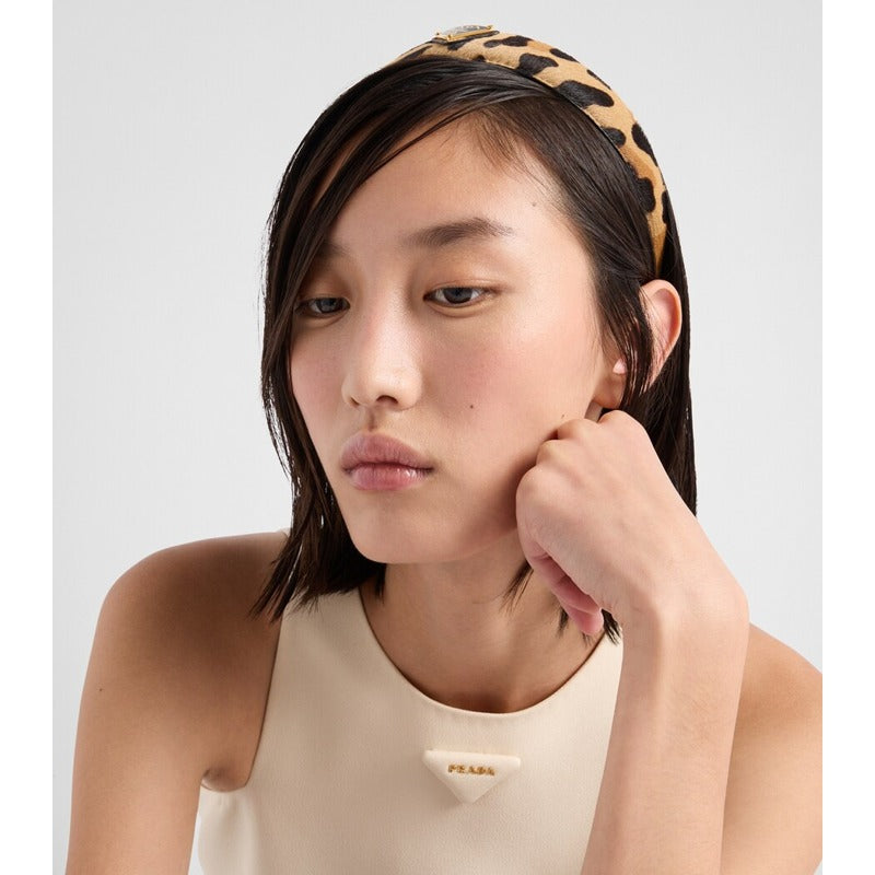 Faixa de cabeça de leopardo de couro - Mercado de Luxo - O Maior E-Commerce de Bens, Produtos e Serviços de Luxo do Brasil.