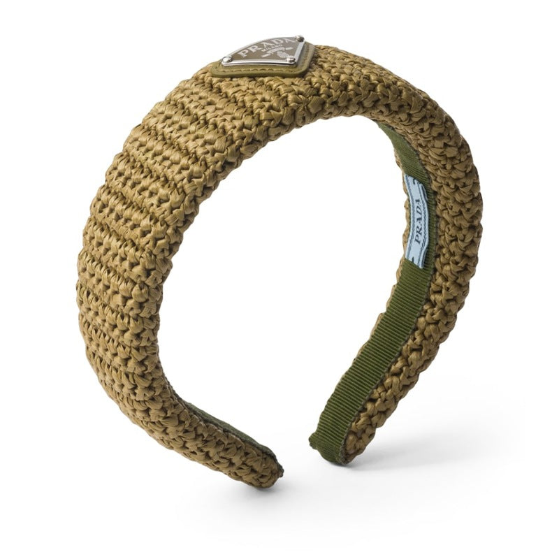 Faixa de cabeça com logotipo de crochê - Mercado de Luxo - O Maior E-Commerce de Bens, Produtos e Serviços de Luxo do Brasil.