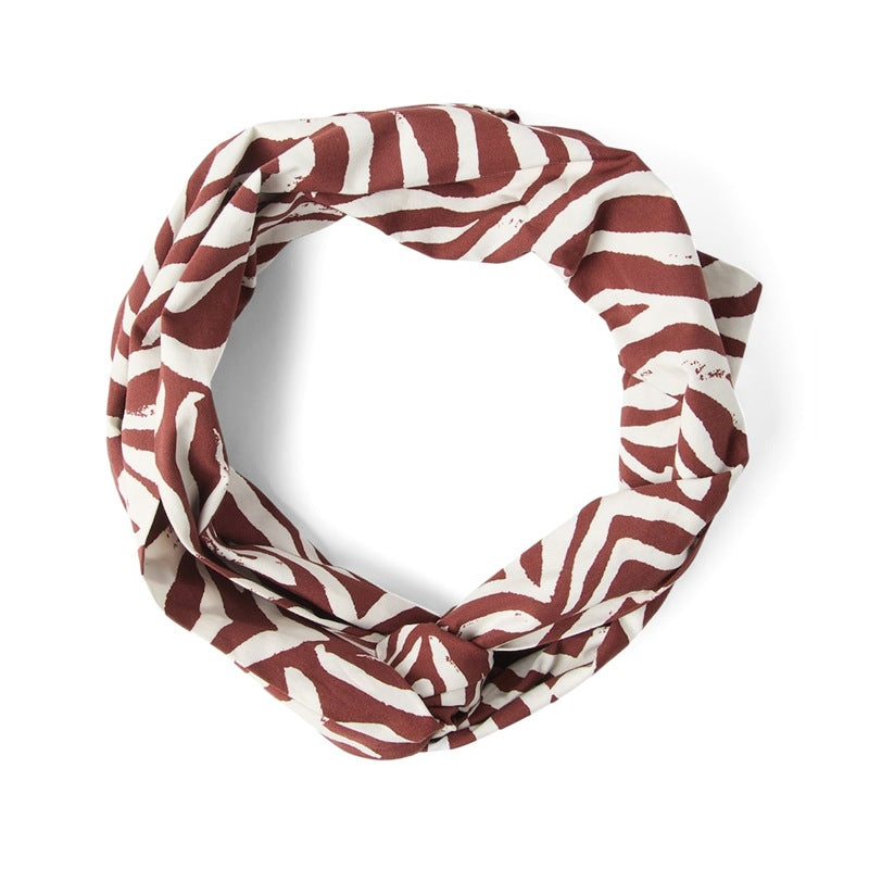 Faixa de cabeça estampada em popeline de algodão - Mercado de Luxo - O Maior E-Commerce de Bens, Produtos e Serviços de Luxo do Brasil.