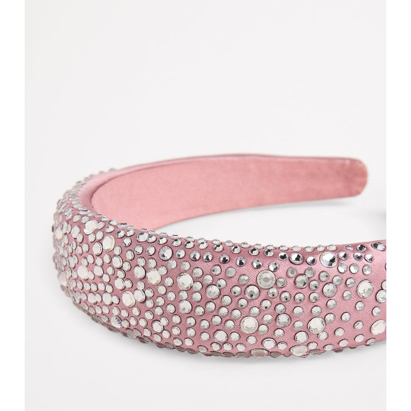 Faixa de cabeça embelezada em cetim - Mercado de Luxo - O Maior E-Commerce de Bens, Produtos e Serviços de Luxo do Brasil.