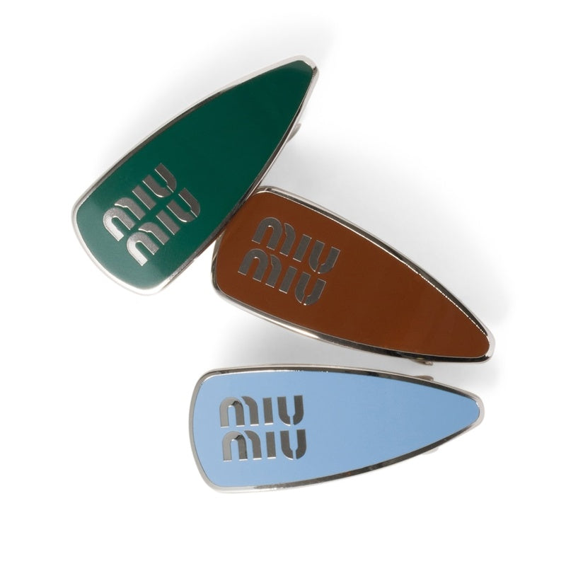 Grampos de cabelo com logotipo conjunto com 3 unid - Mercado de Luxo - O Maior E-Commerce de Bens, Produtos e Serviços de Luxo do Brasil.