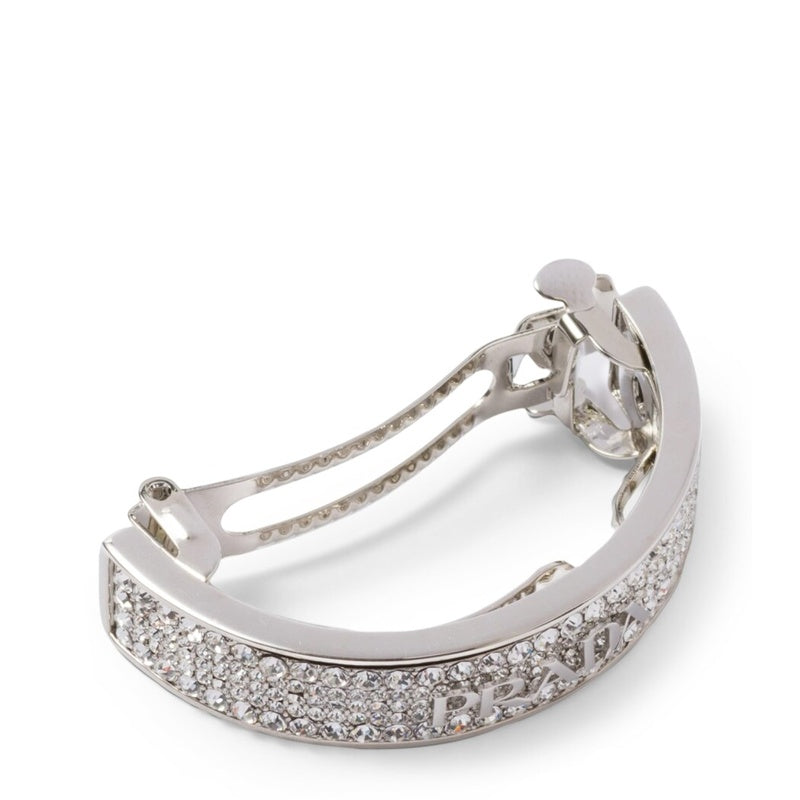 Grampo de cabelo com logotipo embelezado - Mercado de Luxo - O Maior E-Commerce de Bens, Produtos e Serviços de Luxo do Brasil.