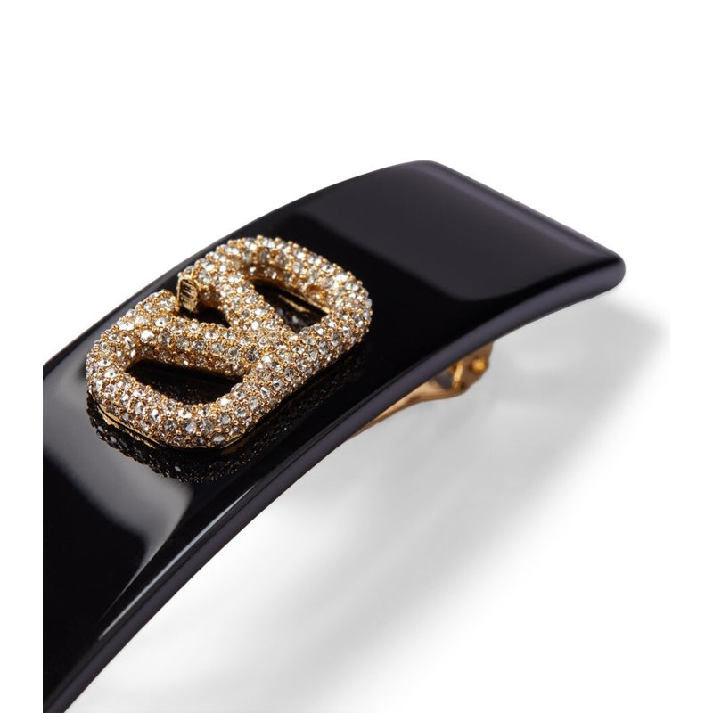 Grampo de cabelo VLogo embelezado - Mercado de Luxo - O Maior E-Commerce de Bens, Produtos e Serviços de Luxo do Brasil.