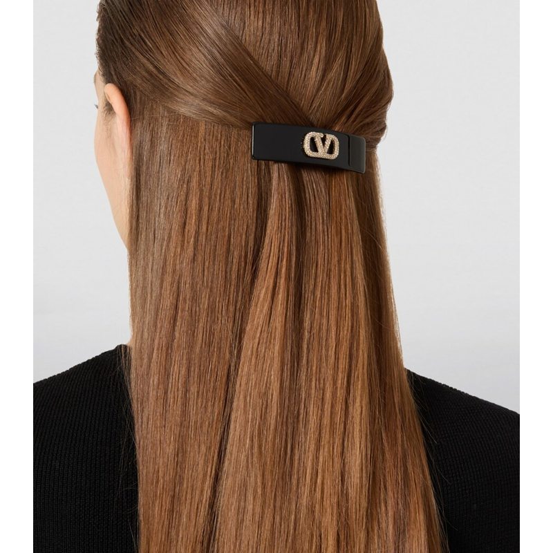 Grampo de cabelo VLogo embelezado - Mercado de Luxo - O Maior E-Commerce de Bens, Produtos e Serviços de Luxo do Brasil.