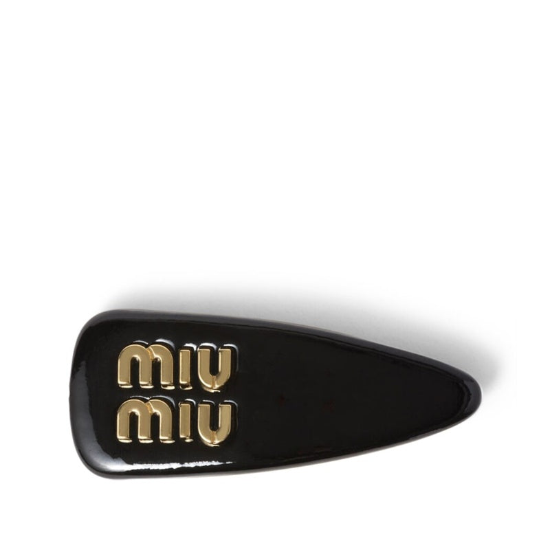 Presilha de cabelo com logotipo de couro - Mercado de Luxo - O Maior E-Commerce de Bens, Produtos e Serviços de Luxo do Brasil.