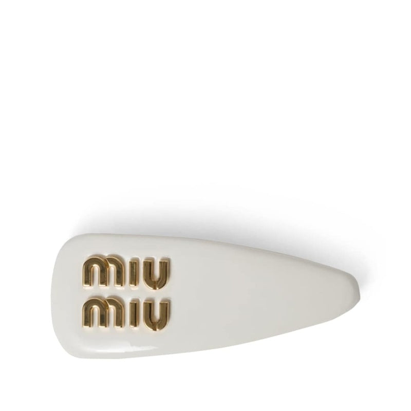 Presilha de cabelo com logotipo de couro - Mercado de Luxo - O Maior E-Commerce de Bens, Produtos e Serviços de Luxo do Brasil.