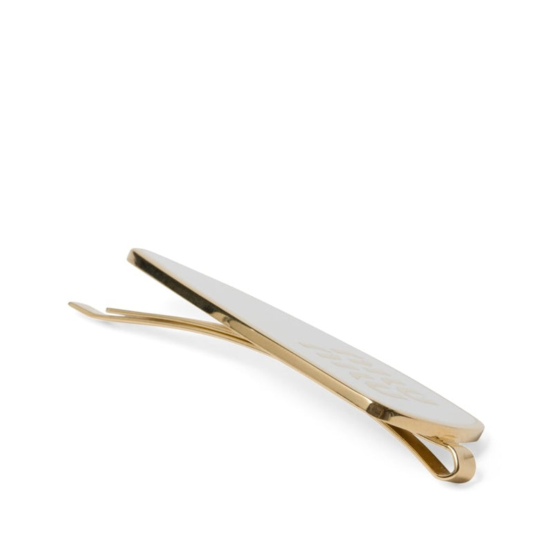 Grampo de cabelo com logotipo esmaltado - Mercado de Luxo - O Maior E-Commerce de Bens, Produtos e Serviços de Luxo do Brasil.