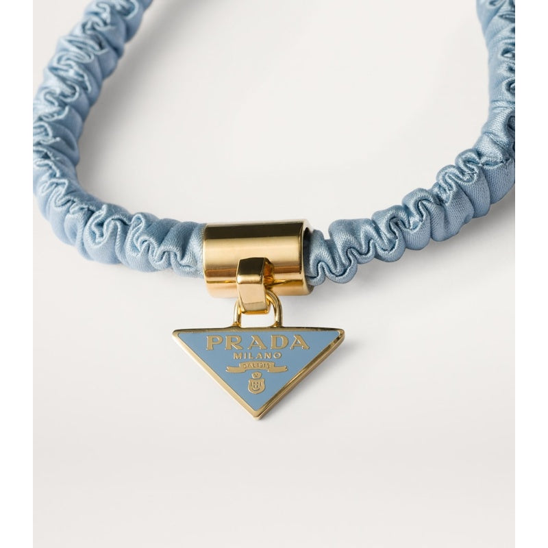 Elásticos de cabelo com logotipo de seda conjunto com 2 unid - Mercado de Luxo - O Maior E-Commerce de Bens, Produtos e Serviços de Luxo do Brasil.