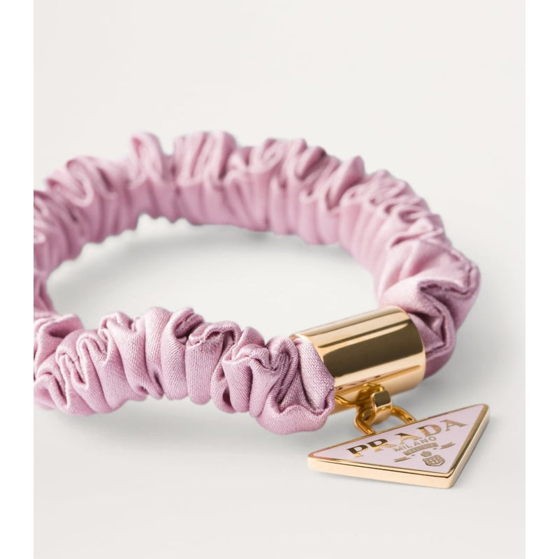 Elásticos de cabelo com logotipo de seda conjunto com 2 unid - Mercado de Luxo - O Maior E-Commerce de Bens, Produtos e Serviços de Luxo do Brasil.