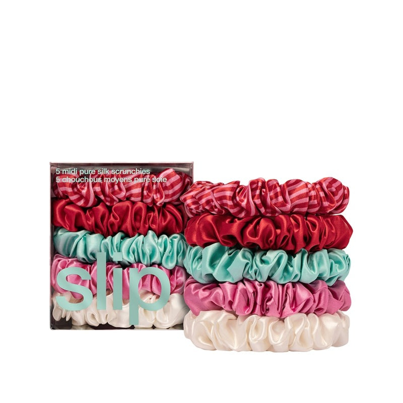 Scrunchies de seda pura conjunto com 5 unid - Mercado de Luxo - O Maior E-Commerce de Bens, Produtos e Serviços de Luxo do Brasil.