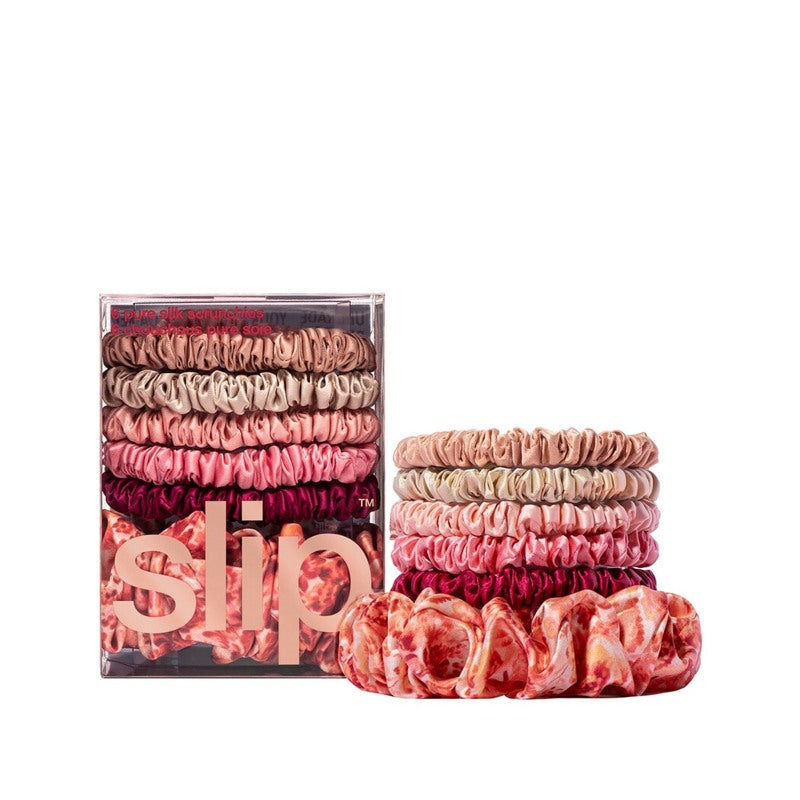 Scrunchies Flora de Seda Pura conjunto com 6 unid - Mercado de Luxo - O Maior E-Commerce de Bens, Produtos e Serviços de Luxo do Brasil.