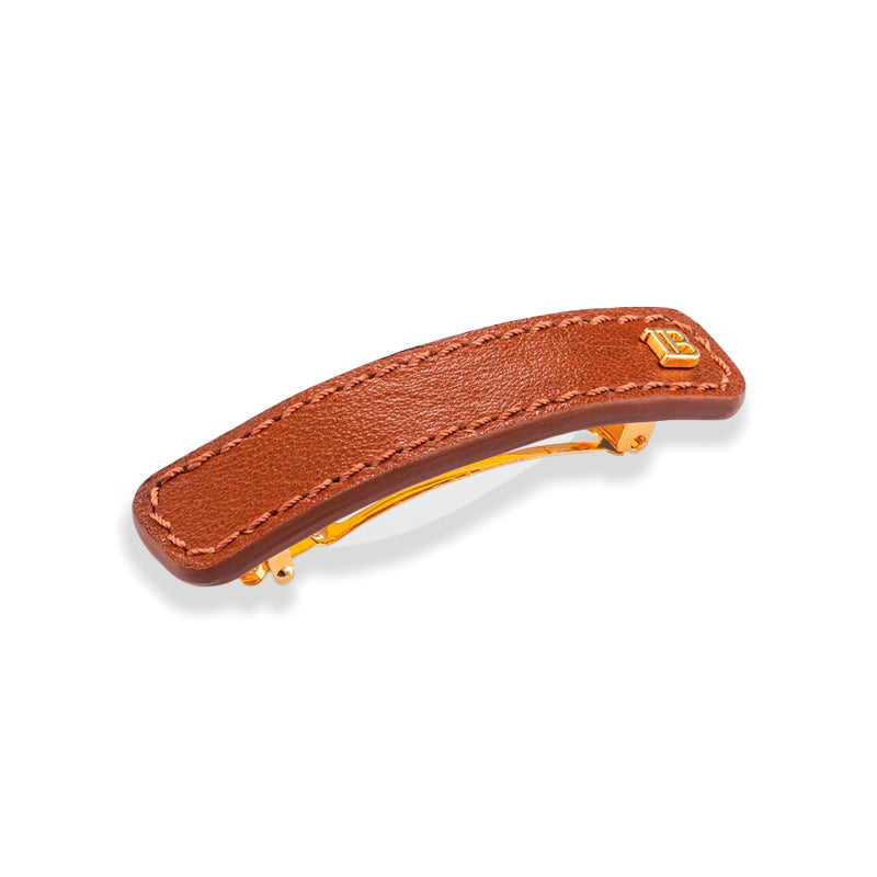 Riviera Medium Cognac Barrette - Mercado de Luxo - O Maior E-Commerce de Bens, Produtos e Serviços de Luxo do Brasil.