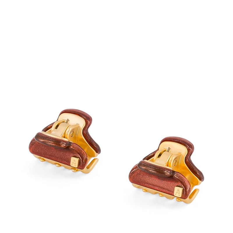 Mini Grampos de Cabelo Banhados a Ouro conjunto 2 unid. - Mercado de Luxo - O Maior E-Commerce de Bens, Produtos e Serviços de Luxo do Brasil.