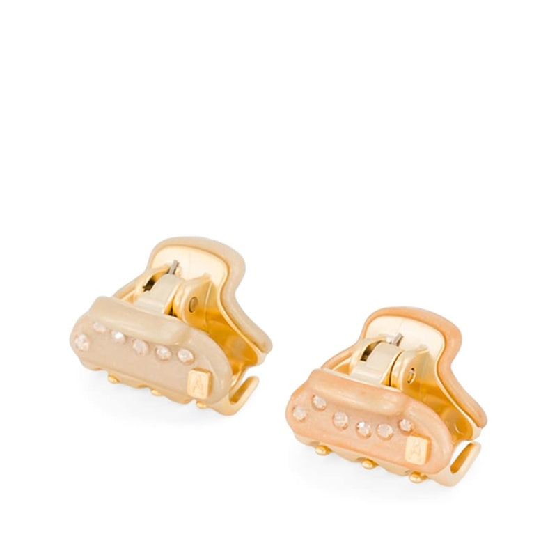 Mini Grampos de Cabelo Banhados a Ouro conjunto 2 unid. - Mercado de Luxo - O Maior E-Commerce de Bens, Produtos e Serviços de Luxo do Brasil.