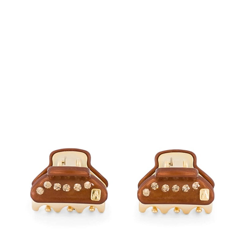 Mini Grampos de Cabelo Banhados a Ouro conjunto 2 unid. - Mercado de Luxo - O Maior E-Commerce de Bens, Produtos e Serviços de Luxo do Brasil.