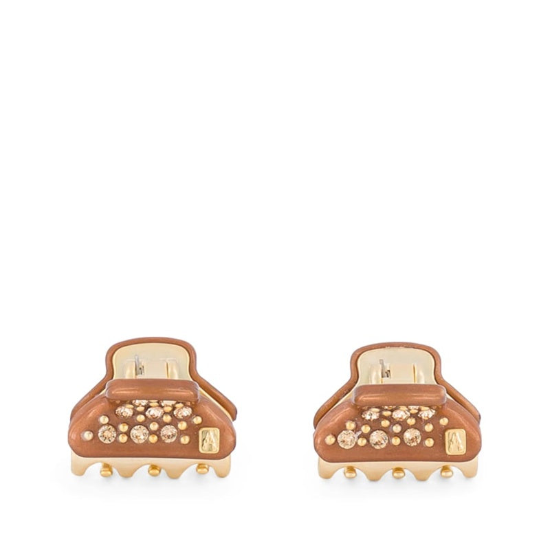 Mini Grampos de Cabelo Banhados a Ouro conjunto 2 unid. - Mercado de Luxo - O Maior E-Commerce de Bens, Produtos e Serviços de Luxo do Brasil.