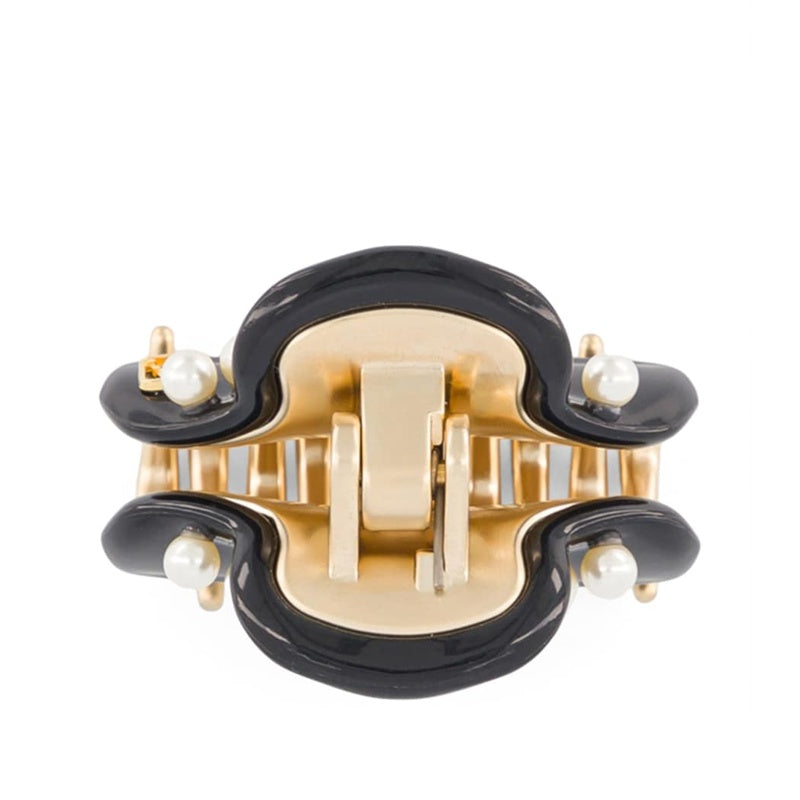 Grampo de Cabelo em forma de Garra Banhado a Ouro e adornado com pérolas - Mercado de Luxo - O Maior E-Commerce de Bens, Produtos e Serviços de Luxo do Brasil.