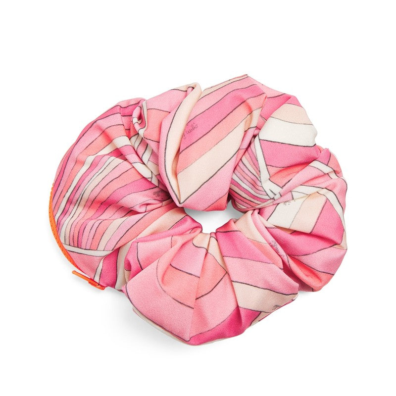 Elástico de Cabelo longo com estampa gráfica - Mercado de Luxo - O Maior E-Commerce de Bens, Produtos e Serviços de Luxo do Brasil.