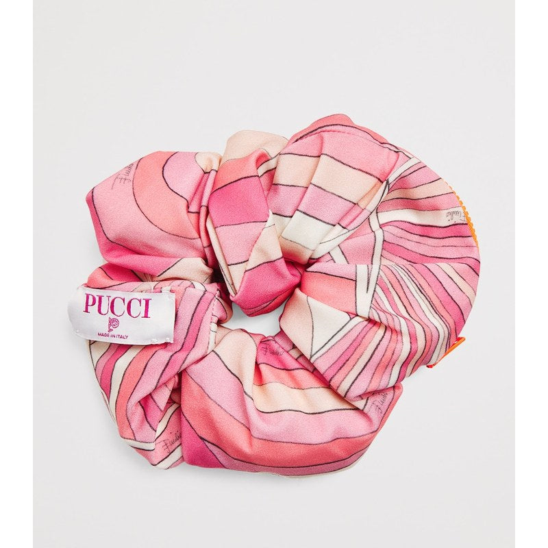 Elástico de Cabelo longo com estampa gráfica - Mercado de Luxo - O Maior E-Commerce de Bens, Produtos e Serviços de Luxo do Brasil.