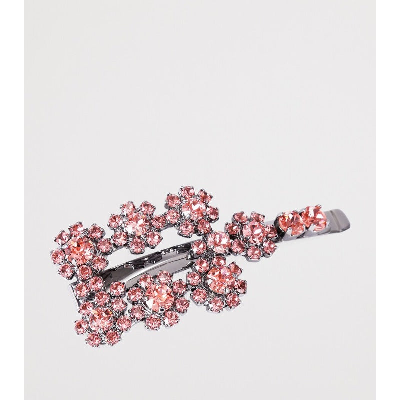 Presilha de Cabelo em formato de flor com Cristais - Mercado de Luxo - O Maior E-Commerce de Bens, Produtos e Serviços de Luxo do Brasil.
