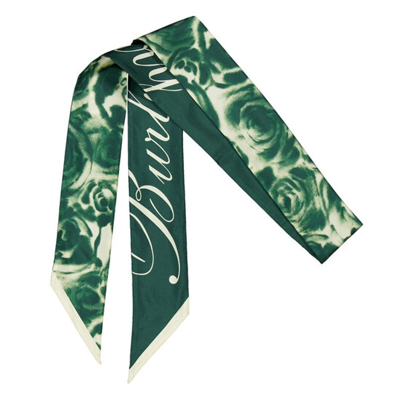 Cachecol de seda com estampa de rosas - Mercado de Luxo - O Maior E-Commerce de Bens, Produtos e Serviços de Luxo do Brasil.