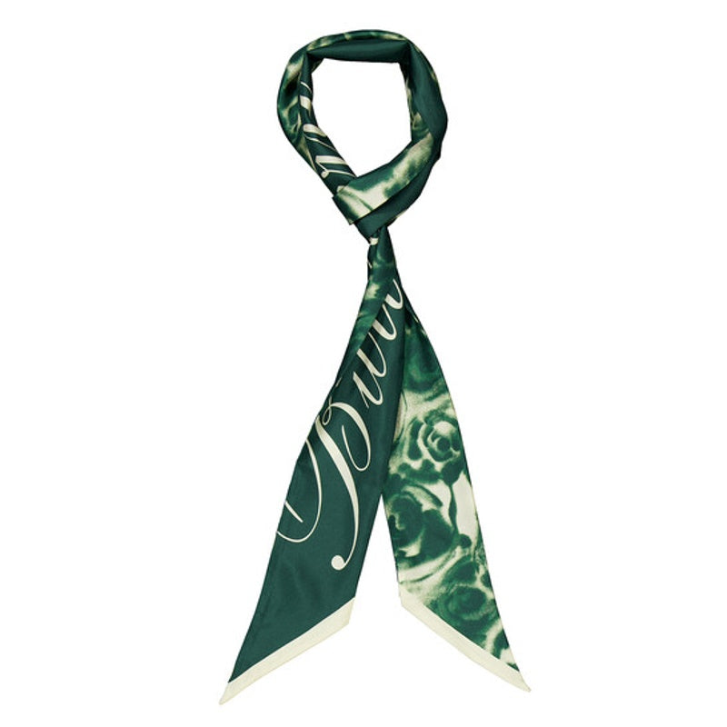 Cachecol de seda com estampa de rosas - Mercado de Luxo - O Maior E-Commerce de Bens, Produtos e Serviços de Luxo do Brasil.