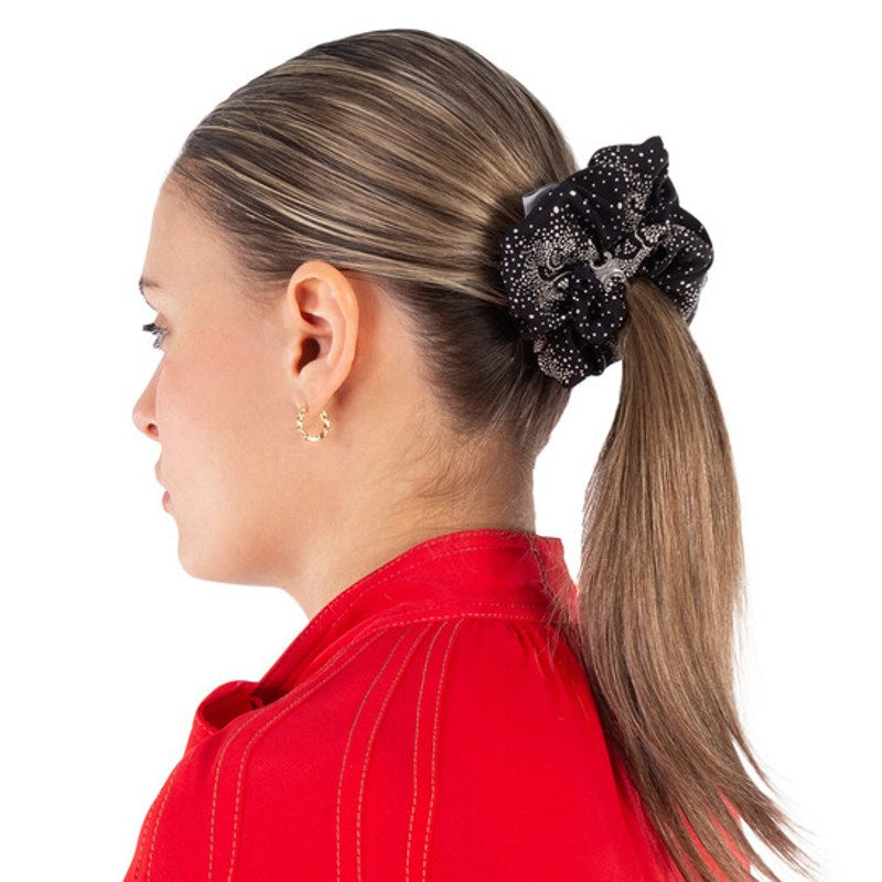 Scrunchie Rayure em Preto/Prata - Mercado de Luxo - O Maior E-Commerce de Bens, Produtos e Serviços de Luxo do Brasil.