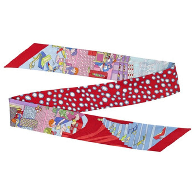 Faixa para Cabelo Mini Bandeau de Seda com Estampa Atelier - Mercado de Luxo - O Maior E-Commerce de Bens, Produtos e Serviços de Luxo do Brasil.